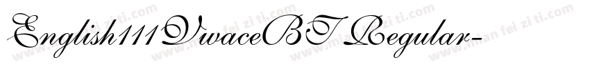 English111VwaceBT Regular字体转换